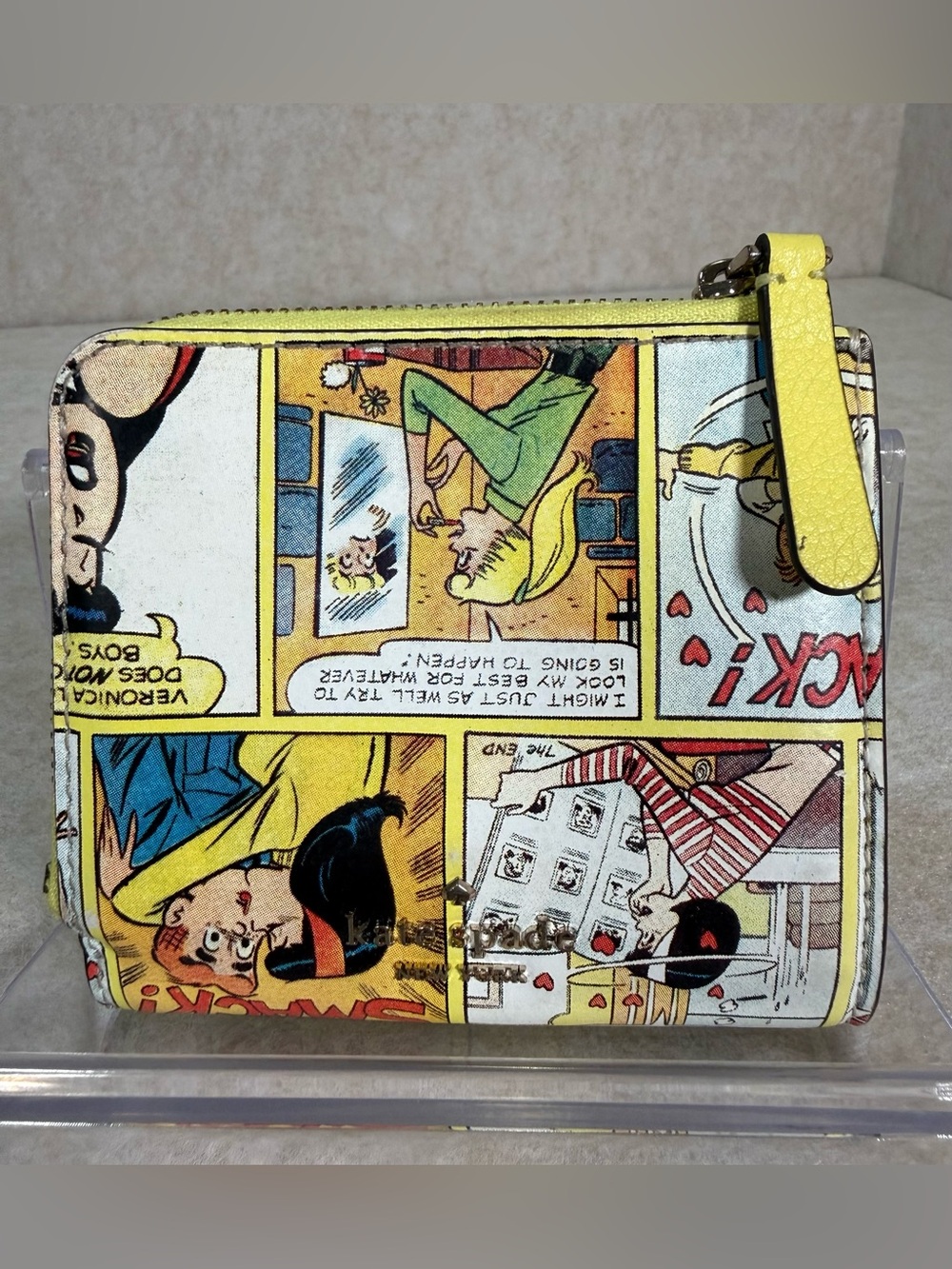 Kate Spade Archie Comic-Print Top Handle Camera Bag & Matching Wallet -Rare - Picture 10 of 16